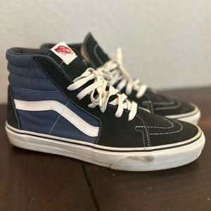 Vans Sk8 Hi-Top Navy/Royal Blue (Men’s Size 10) Good Used Condition